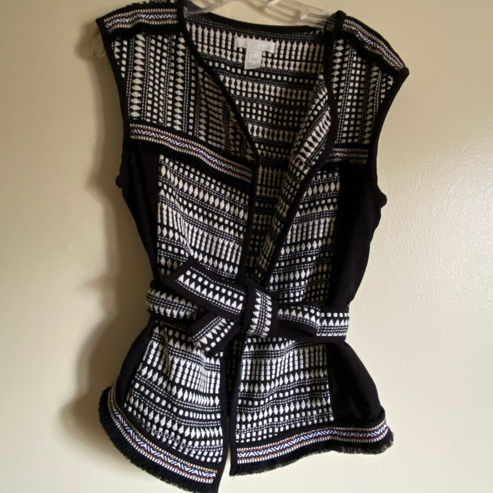 H&M Black and White Vest